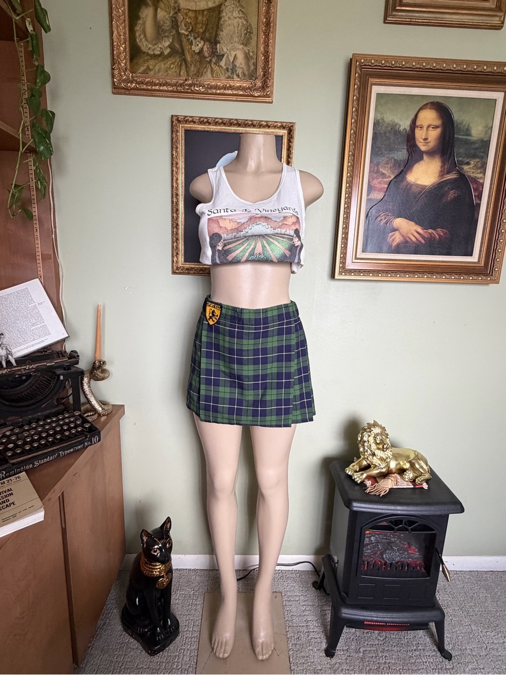 Sport Kilt Plaid Short Skirt Woman’s Size S Preppy Old Money Academia Clueless - Picture 3 of 16